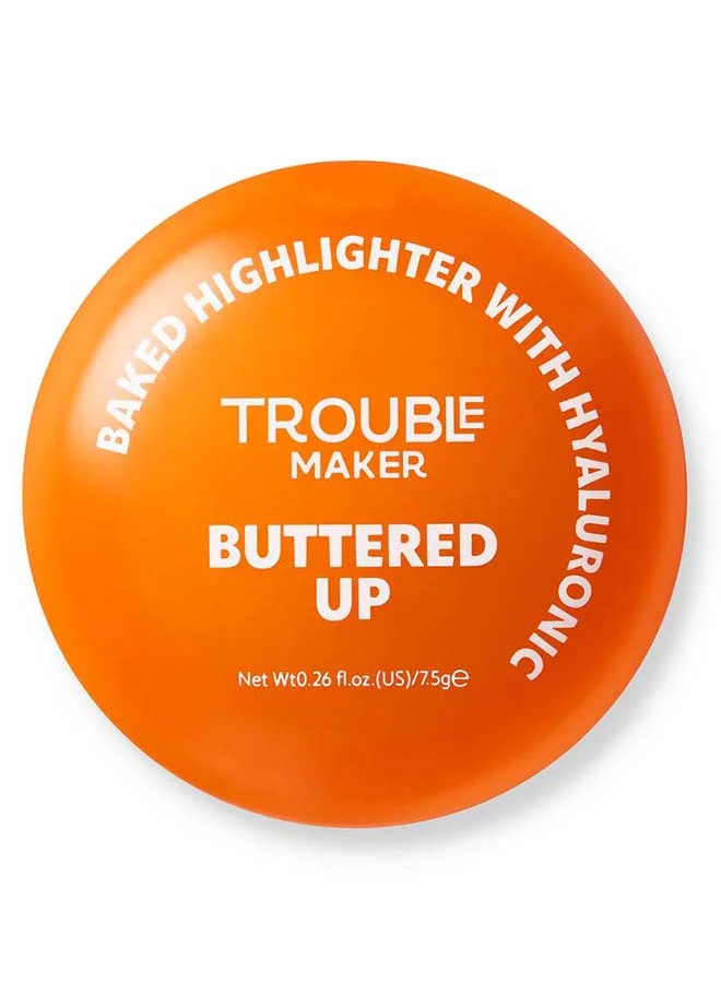 صانع المتاعب Buttered Up Baked Highlight Glazed Donut Light Pink